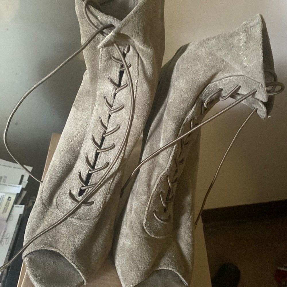 Skinny heel booties